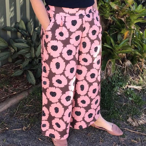 PRE-ORDER-80's Inspired "Abstract Shapes-Leopard" Culottes