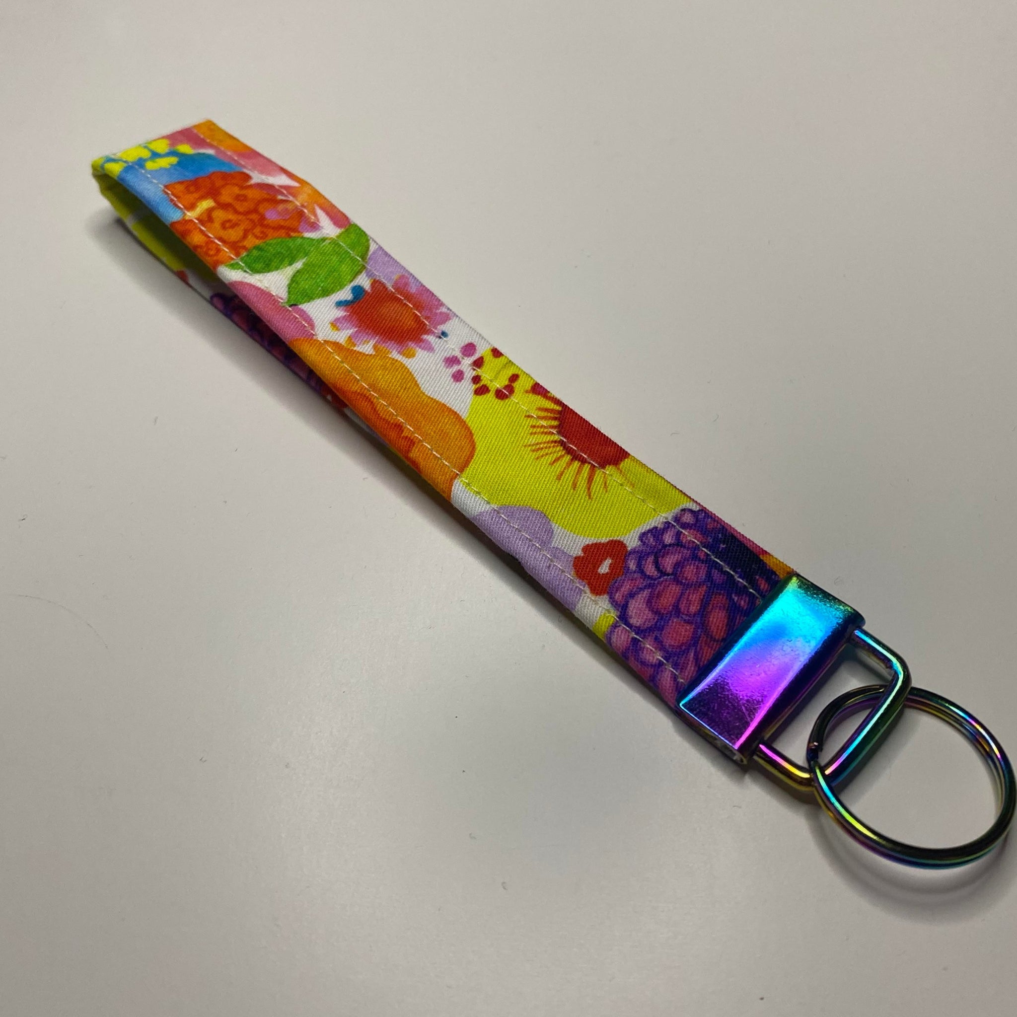 Spring Flower Key Fob (Rainbow Hardware)