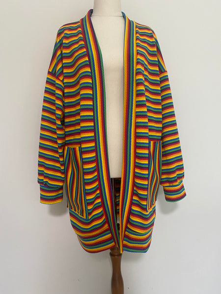 PRE-ORDER 80's Inspired - "Geo Bright and Fun " Cardigan