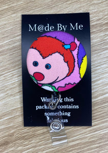 Pink Toy Retractable ID Holder