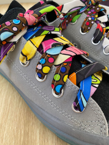 Coloured Check - Shoelaces