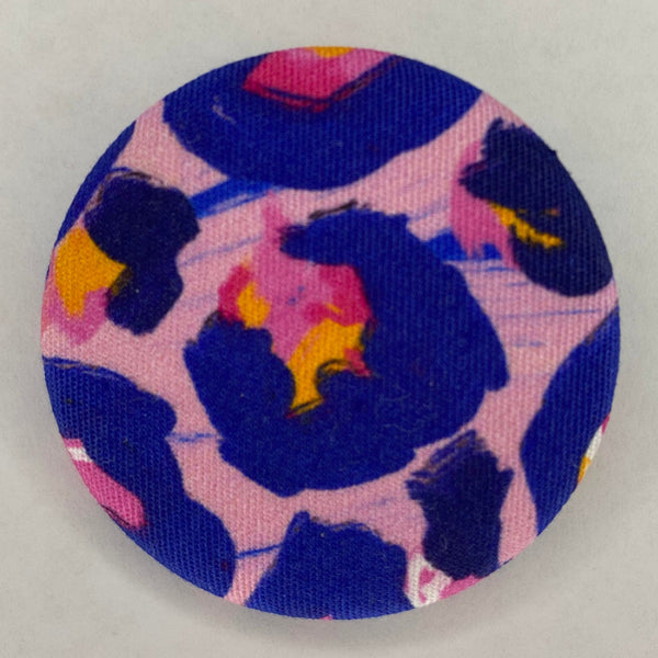 Fun Leopard Pink and Blue Badge