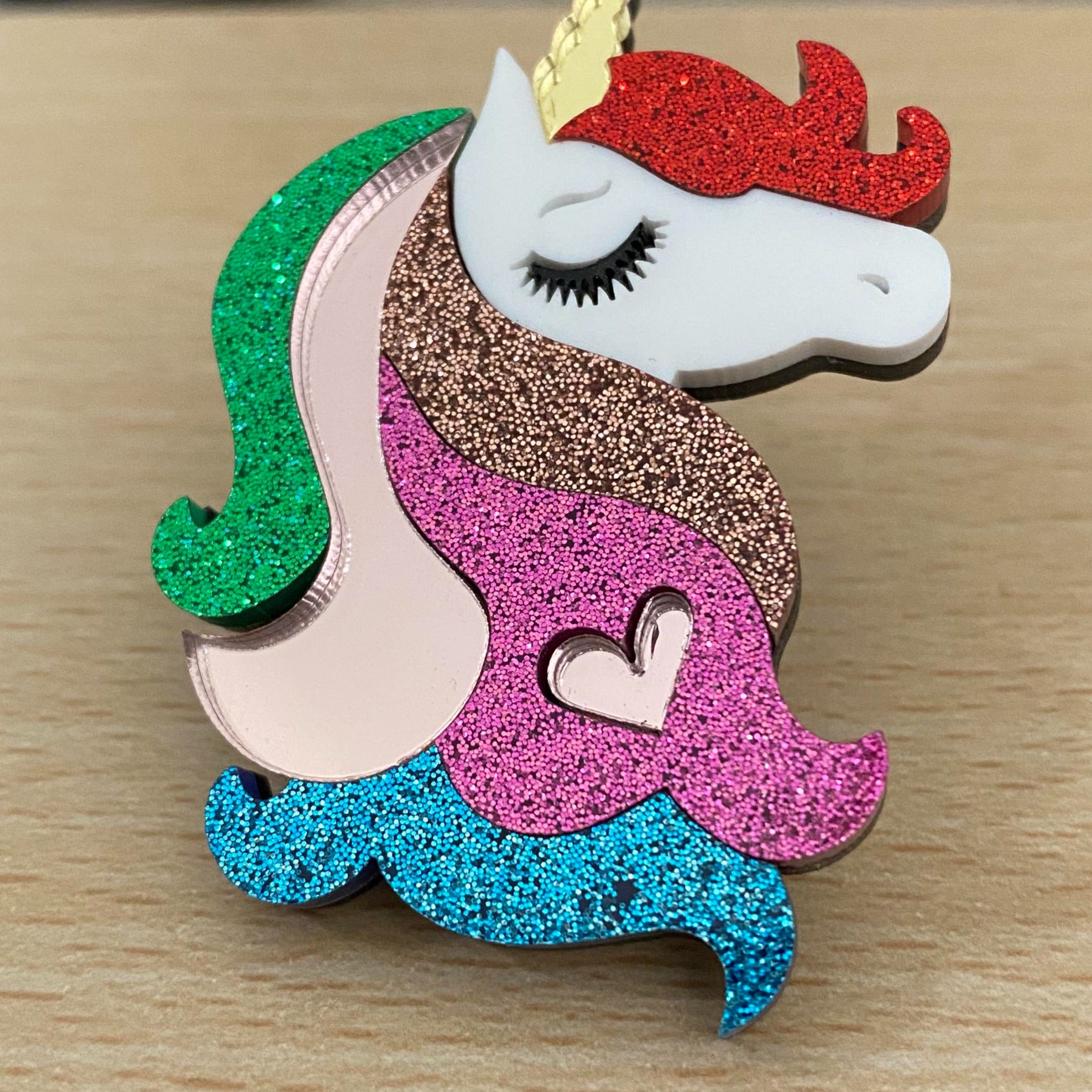 Unicorn Acrylic Badge