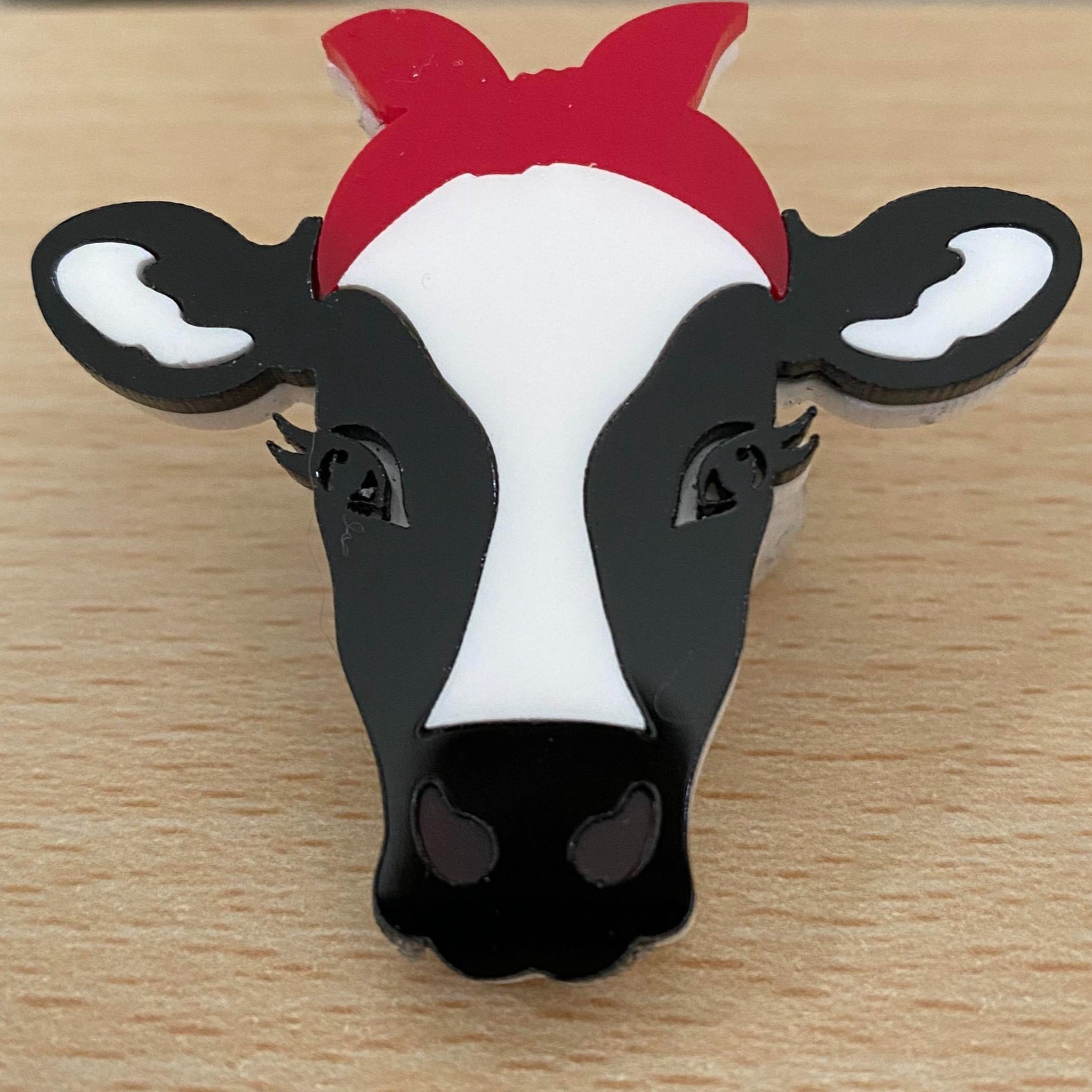 Cow Acrylic Badge