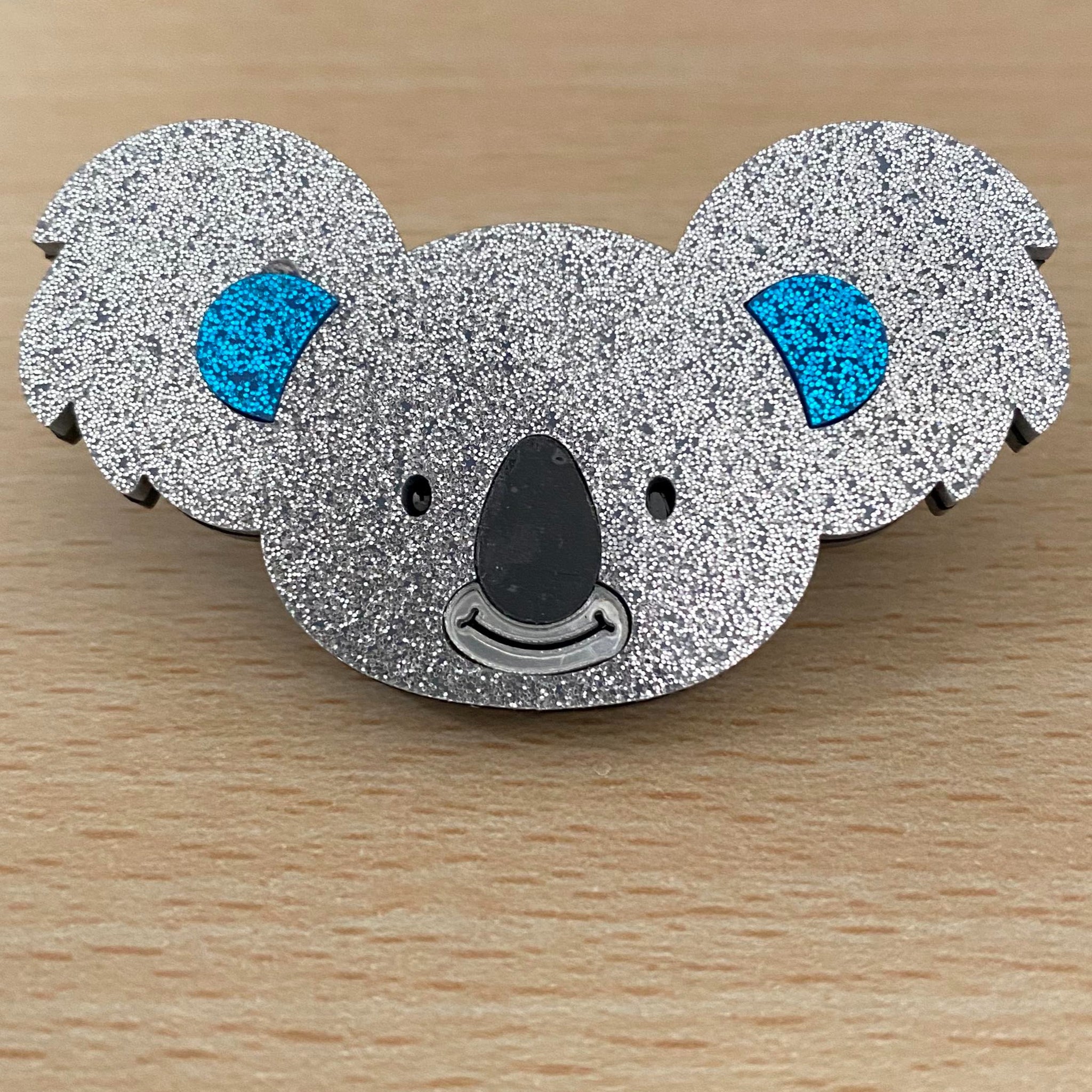 Blue Koala Acrylic Badge