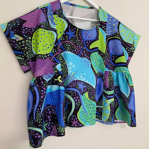 *SALE* Sting Ray- Gathered Top Size XL MADE AND READY TO POST