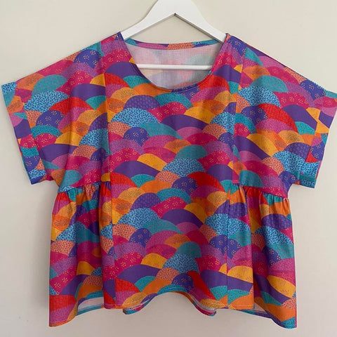 *SALE* Hills - Gathered Top Size XL-MADE AND READY TO POST